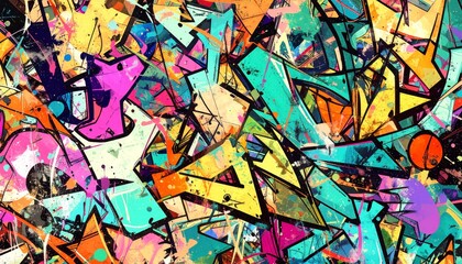 Obraz premium crunchy abstract background, psychedelic illustration