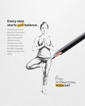 International Yoga Day Social Media Post Design