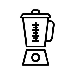 Home Appliance icon. Blender outline icon. Great for kitchen apps, cooking UI, and recipe guides.
