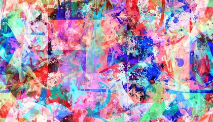 crunchy abstract background, psychedelic illustration