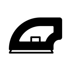 Home Appliance icon. Iron glyph icon. Great for home apps, laundry UI, and clothing care systems.