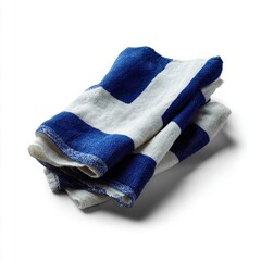Nautical-themed blue and white cloth evokes maritime nostalgia, ideal for Greek Independence Day decor or coastal cottage kitchen ambience
