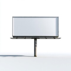 Obraz premium Gigantic blank billboard whispers endless possibilities, urban creativity canvas, perfect for Guerrilla Marketing Day or World Creativity and Innovation Week