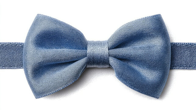 Silken azure bow tie, evoking vintage speakeasy elegance, ideal for quirky Bow Tie Day or dapper Dapper Day celebrations
