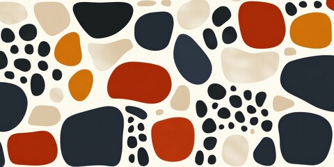 Fototapeta premium Abstract seamless pattern with geometric shapes