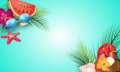 Summer Background Illustration