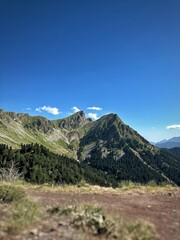 Obraz premium mountain top with blue sky