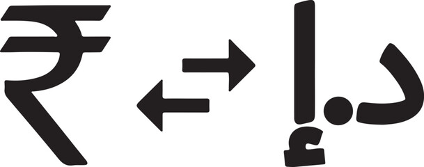 rupee, inr, dirham, aed, currency, exchange, money, finance, banking, india, uae, united arab emirates, financial, transaction, conversion, forex, trade, economy, arrow, transfer, international, busin