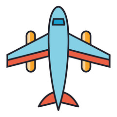 vector illustration of airplane