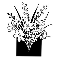 Elegant Floral Vector Illustration Blossom Design Graphic Art