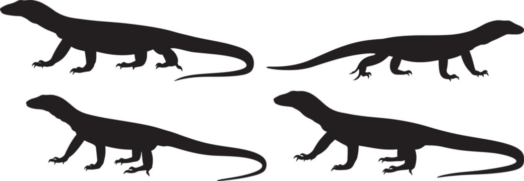Panay Monitor Lizard icon vector illustration
