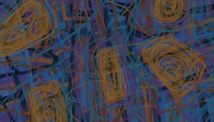 Abstract image for printing - digital painting. The picture is painted by hand on a tablet. © neurostructure