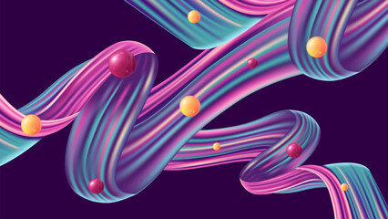 Abstract Geometric Circle Pattern Futuristic Minimal Background, Retro Style Abstract Circle Background Creative Design Template