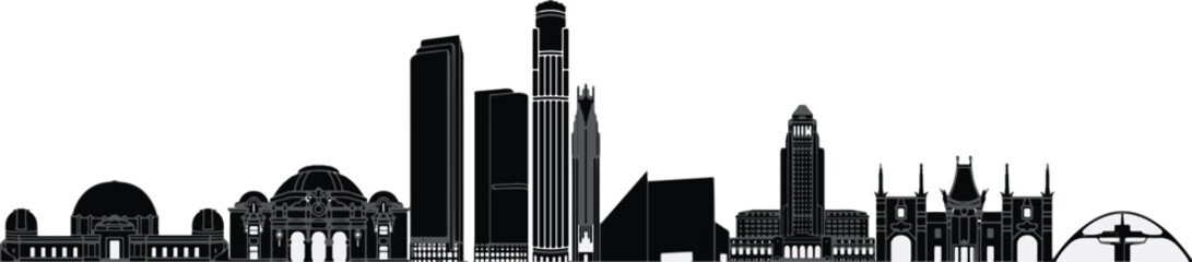 skyline silhouette illustration vector 