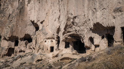 The landscape of Ihlara Valley in the Cappadocia region, Turkey