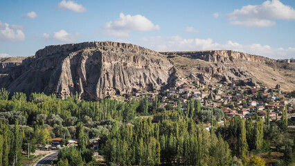 Unique rock formations in the Cappadocia region in Turkey