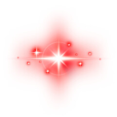 red sparkle light shine and bright star