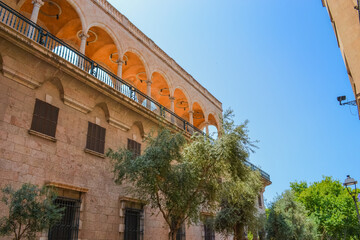 Fragment of Royal Palace La Almudaina under Spanish Sun