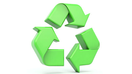 Obraz premium Green recycle symbol