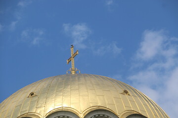 dome of saint alexander cathedral in sophia