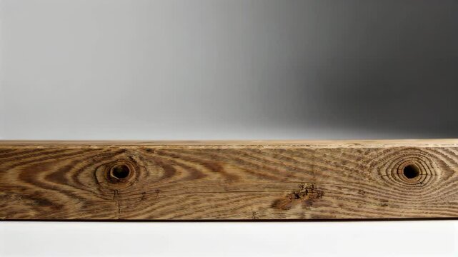 there is a wooden board with a hole in it
