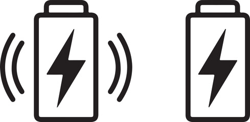 battery, charging, power, energy, electricity, electric, lightning, bolt, flash, charge, full, empty, indicator, level, symbol, icon, vector, illustration, design, 