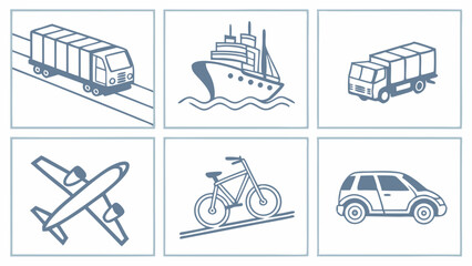 Efficient Transportation Methods Trucks, Ships, Planes, Bikes, and Cars