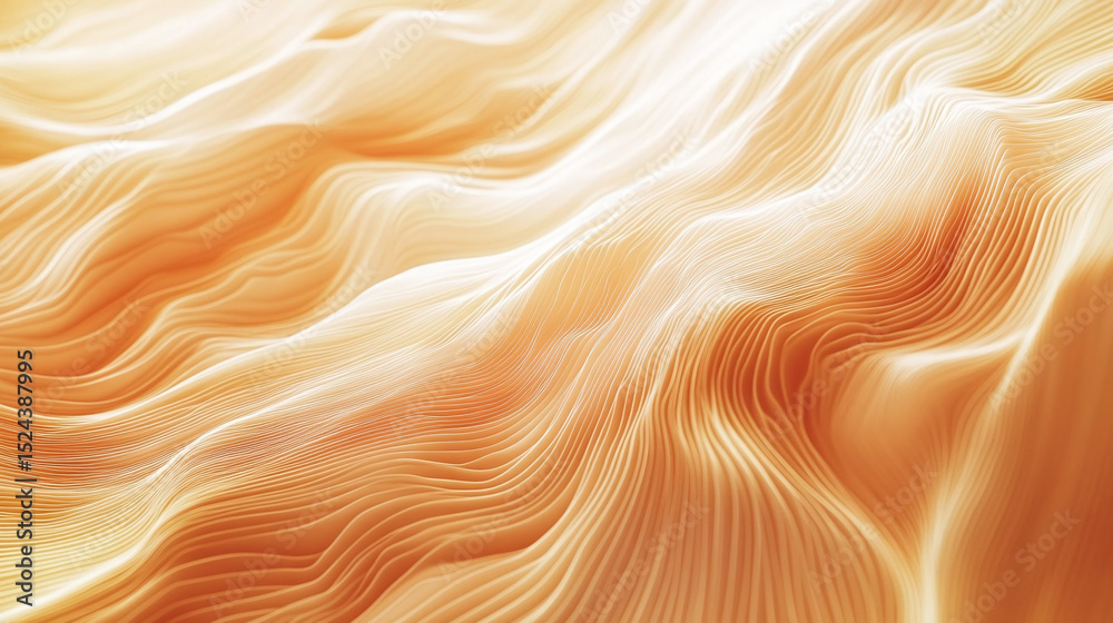 Poster soft gradient background with flowing lines, focused on digital texture. isolated on white backgroun