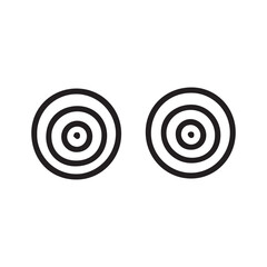 Striking Black and White Circles A Minimalist Geometric Graphic Design