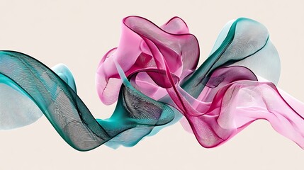 A seamless display of abstract lines and curves, merging into each other in soft hues, providing a sense of movement and fluidity in the image.