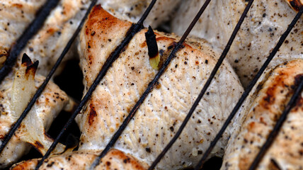 Grilled Turkey Breast with Onions A Truly Delicious and Flavorful BBQ Delight Ideal for Gatherings and Meals