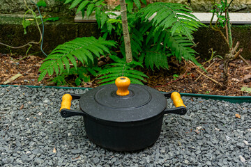 panela de ferro com tampa