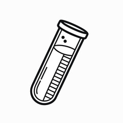 test tube icon  laboratory vector