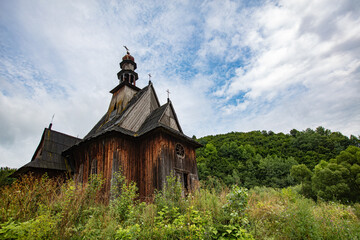 Old Wooden Catholic Chapel in Ilnyk Village, Lviv Oblast