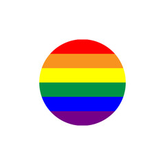 Rainbow pride round flag, Progress Pride Flag icon
