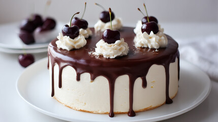 Chocolate Cherry Cake Dessert. (1)