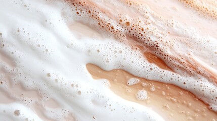 Obraz premium Creamy soapy foam texture