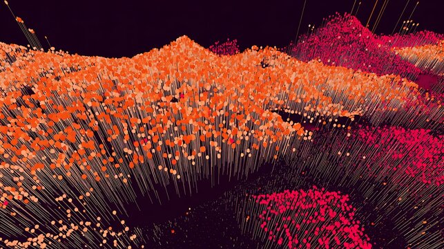 Abstract data point field visualisation network