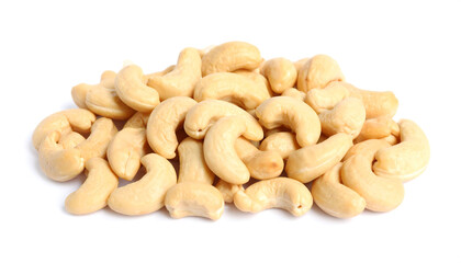 Cashew nuts with smooth texture and natural light enhancements