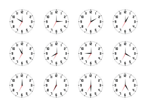 Set of Mechanical Clocks - Vintage Timepieces & Industrial Gear

