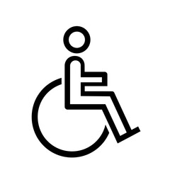 Accessibility Symbol Depicting a Person in a Wheelchair Representing Inclusion Disability Awareness and Universal Design for Barrier Free Environments