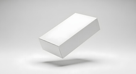 Blank White Rectangular Box Mockup Perfect for Packaging Design