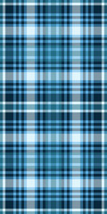 Factory check fabric plaid, britain texture textile seamless. Valentine background vector pattern tartan in cyan and dark colors.