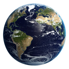 planet earth isolated on transparent background