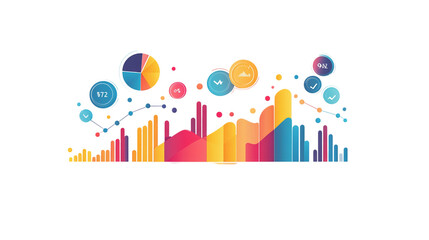 Obraz premium Colorful infographic template for marketing, focused on business concept. Isolated on white background 