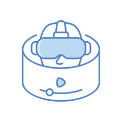 Ar Video Icon vector