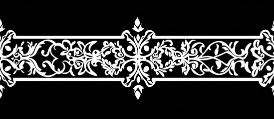 Floral Damask Border Design. (2)
