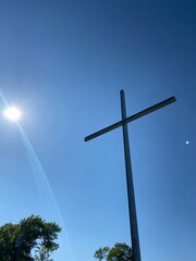 cross on the sky