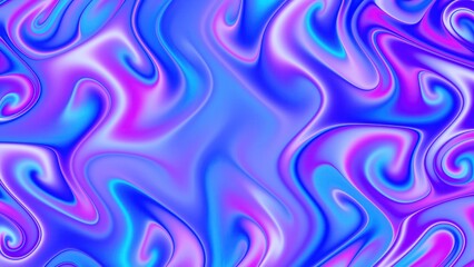 Abstract neon drift wave