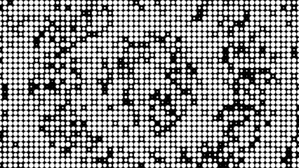Black and white halftone pattern background